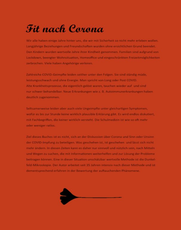 Buch: 'Fit nach Corona' 